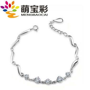 手鏈專區(qū) 萌寶彩925純銀手鏈批發(fā)五鉆婉轉手鏈 高檔韓國手鏈 200元一件混批圖片|手鏈專區(qū) 萌寶彩925純銀手鏈批發(fā)五鉆婉轉手鏈 高檔韓國手鏈 200元一件混批產品圖片由深圳佳運珠寶首飾公司生產提供-